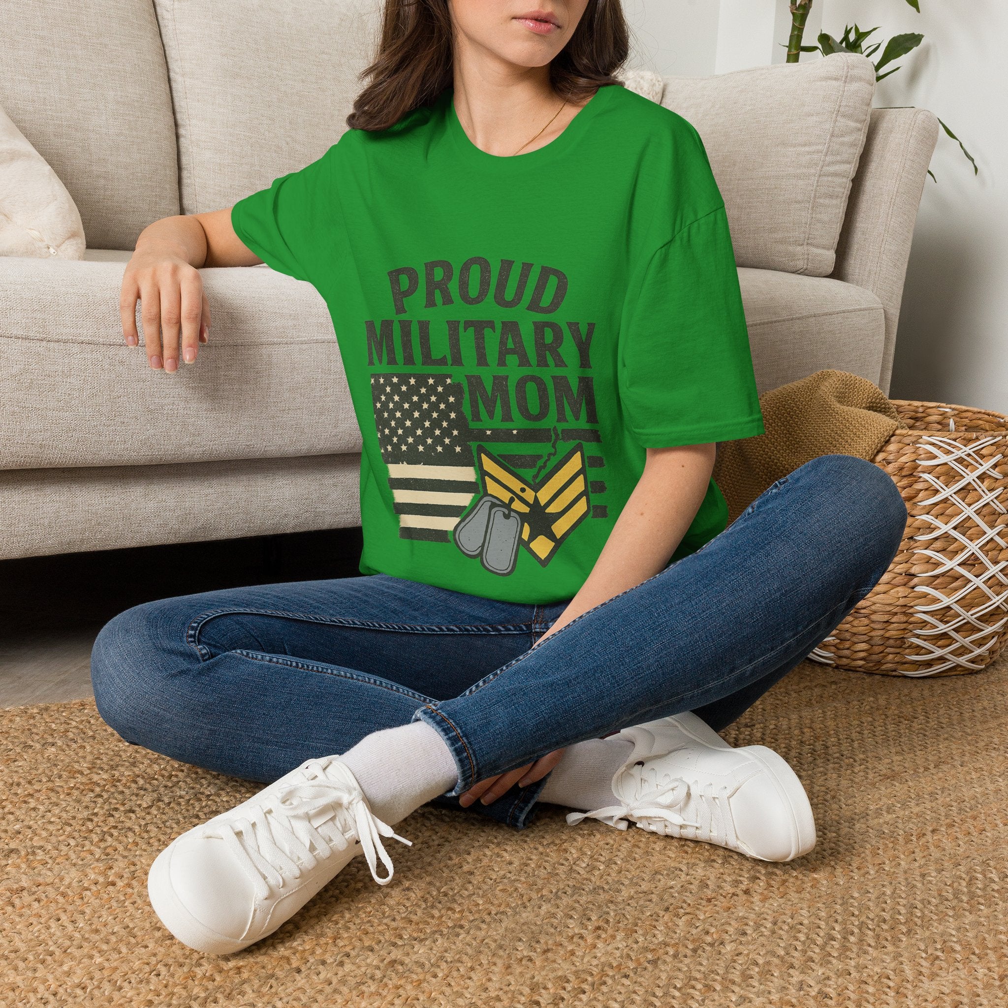 Proud Military Mom Shirt, My Heart Serves Too Tee, Army Mom Gift, Navy Mom, Marine Mom, Air Force Mom T-Shirt, Military Mother