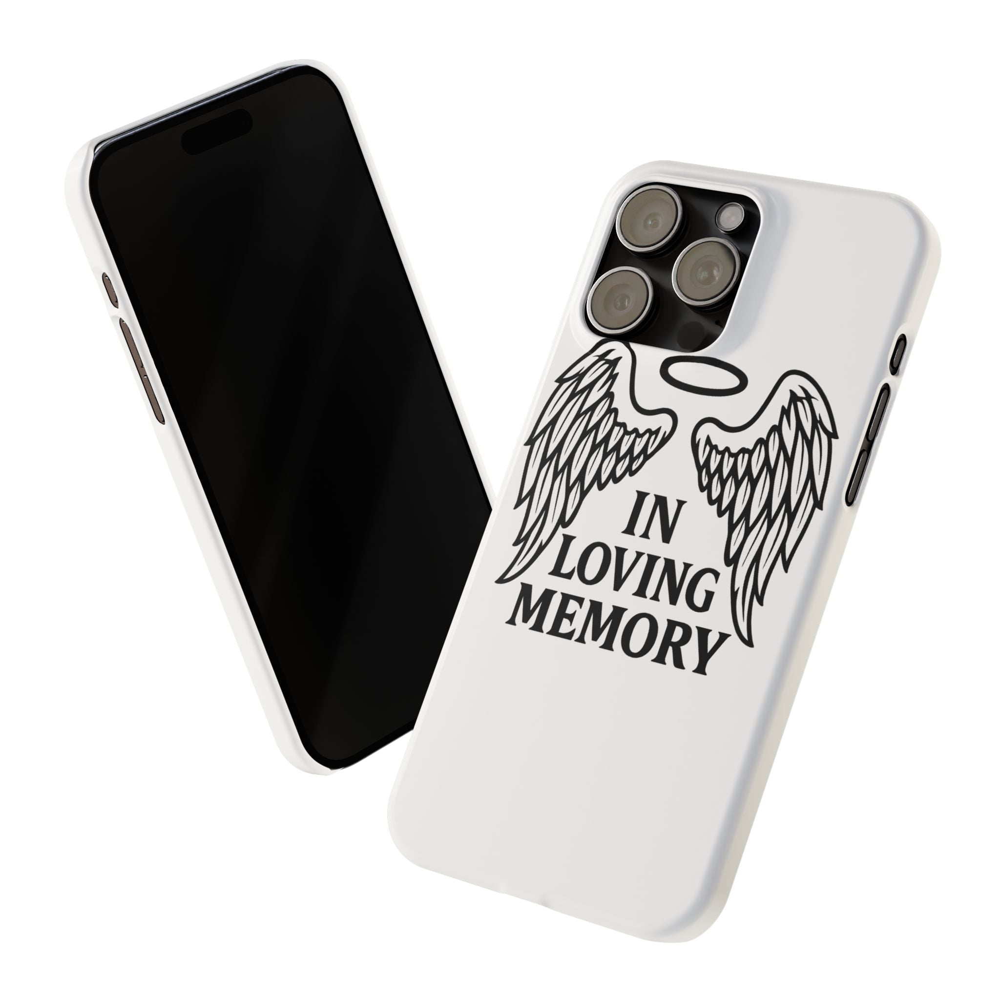 Guardian Angel Wings Phone Case In Loving Memory Sympathy Gift Memorial Remembrance Heaven Spiritual Protection Loss Grief Support
