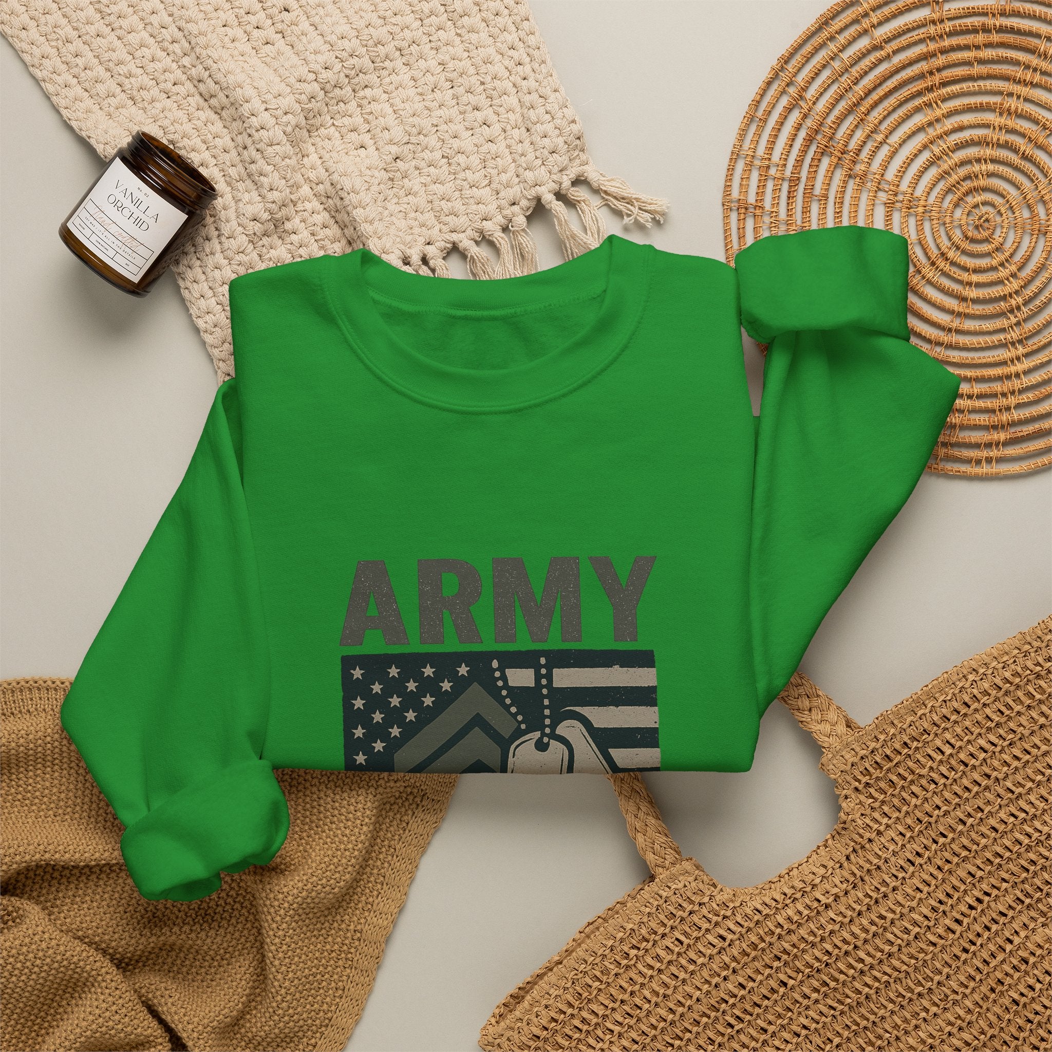 Army Strong Dad Sweatshirt, Military Father's Day Gift, Active Duty Dad Shirt, Army Dad Appreciation, Patriotic Military Family