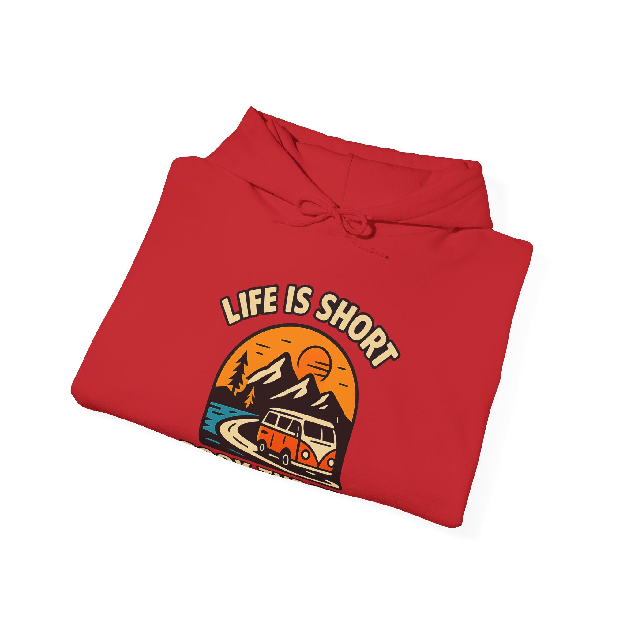 Life Is Short Book The Trip Hoodie, Travel Lover Gift, Adventure Seeker Sweatshirt, Wanderlust Clothing, Digital Nomad Gift