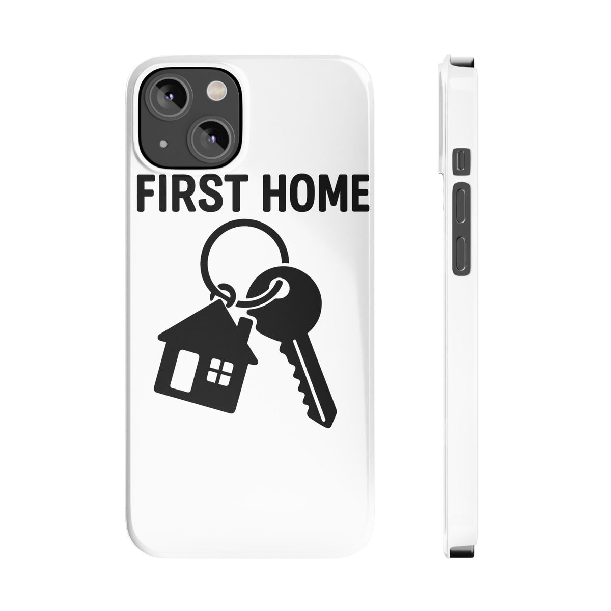 First Home Keys Phone Case, New Homeowner Gift, Housewarming Present, Minimalist House Key Design, First Time Home Buyer Gift