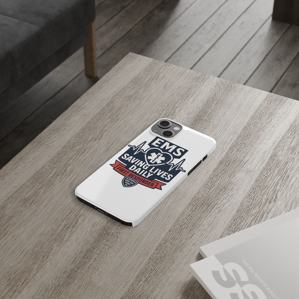 EMS Phone Case Paramedic Gift EMT Star of Life Heartbeat Saving Lives Daily First Responder Appreciation Medical Hero