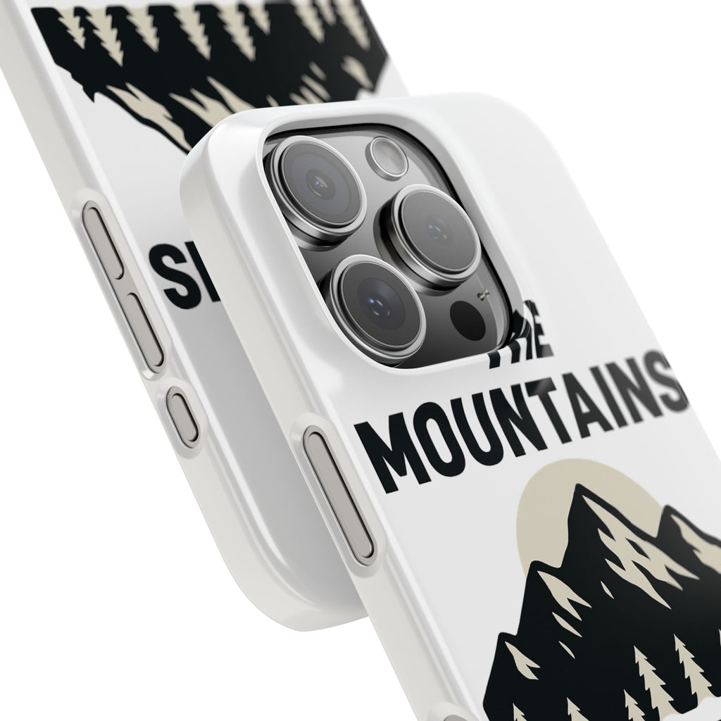 Mountains Are Calling Phone Case, Minimalist Mountain Range Silhouette, Nature Lover Gift, Hiker Adventure Outdoor Enthusiast