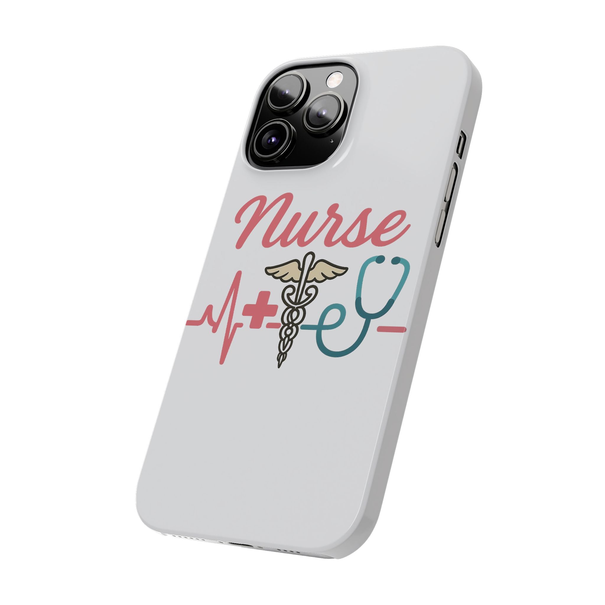 Nurse Phone Case EKG Heartbeat Medical Gift for Nurses RN Nursing Student Appreciation Gift Healthcare Worker iPhone Case
