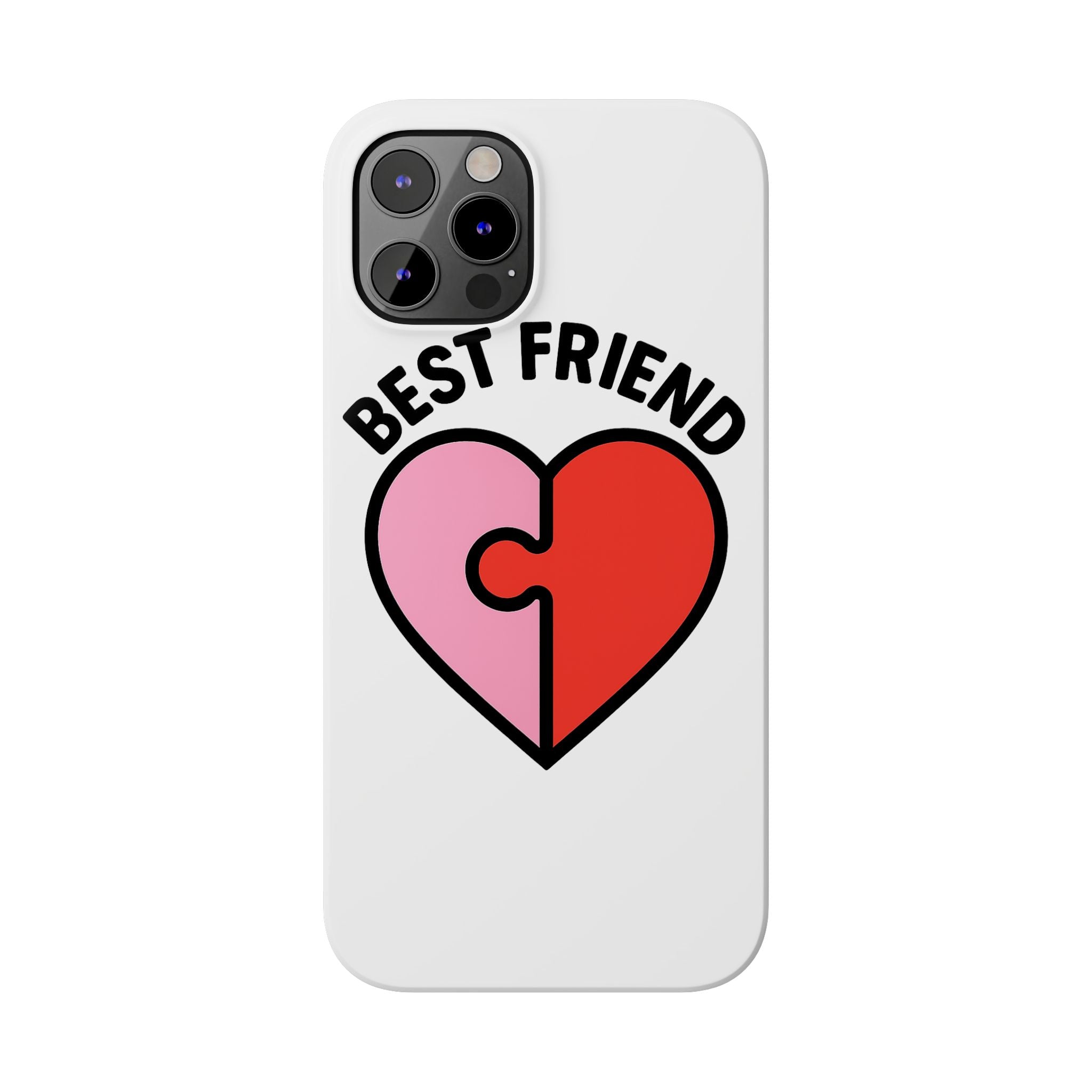 Best Friend Phone Case Set Puzzle Heart Matching BFF Gifts for Besties Friendship Phone Cases Cute Teen Gift for Her