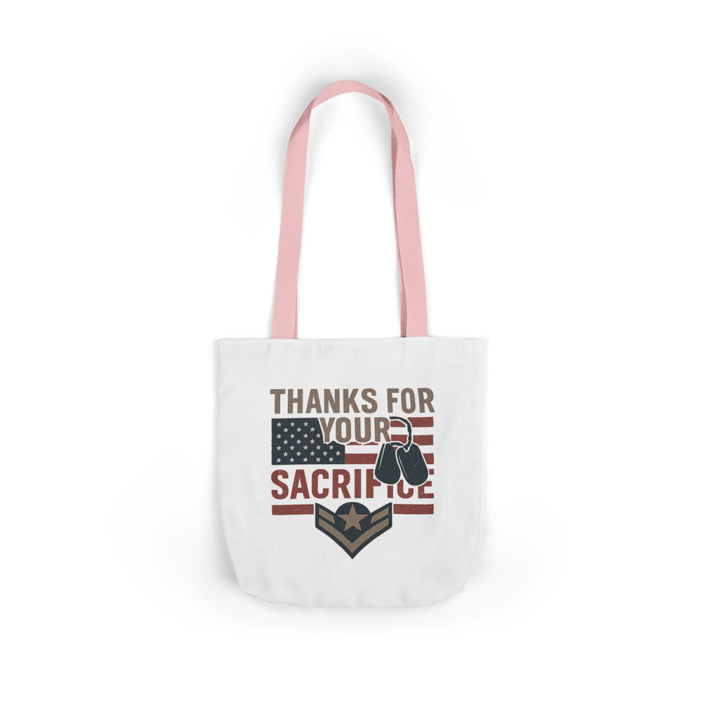 Thanks for Your Sacrifice Tote Bag Military Appreciation Gift Active Duty Service Member Honor Patriotic Gift USA Support Troops Bag