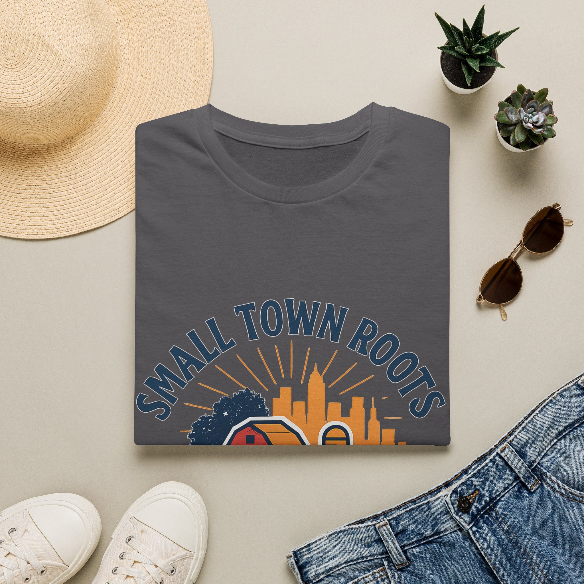 Small Town Roots Big City Dreams Shirt, Hometown Pride Tee, Vintage Americana Tshirt, Country Girl Gift, Small Town Pride