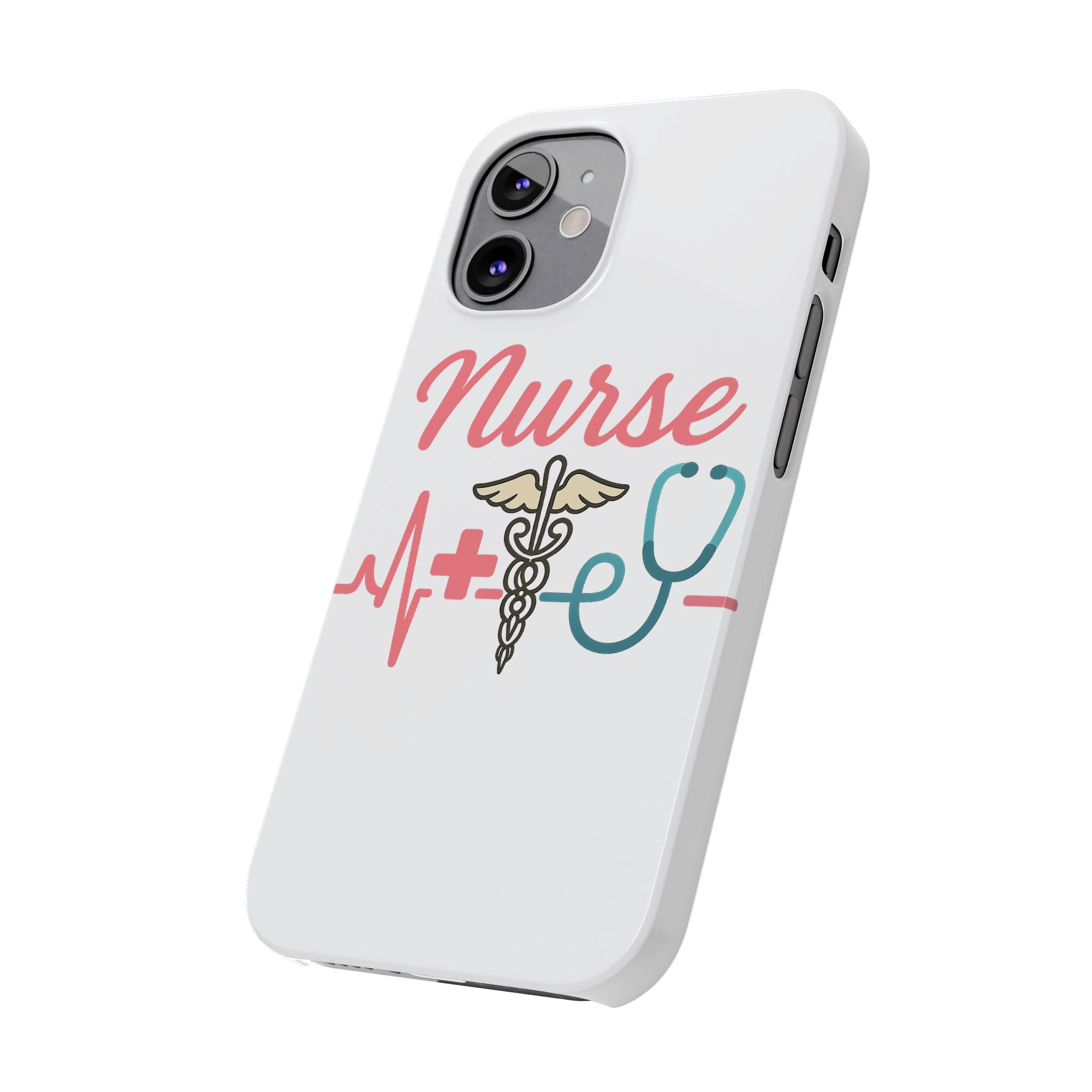 Nurse Phone Case EKG Heartbeat Medical Gift for Nurses RN Nursing Student Appreciation Gift Healthcare Worker iPhone Case