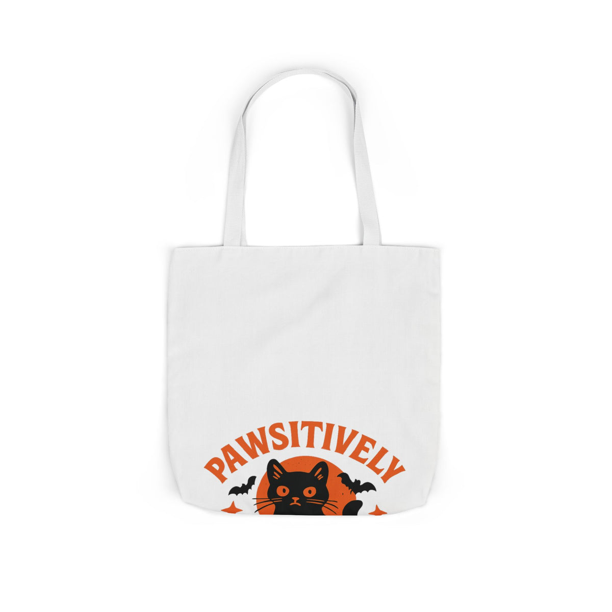 Pawsitively Spooky Cat Lover Halloween Tote Bag