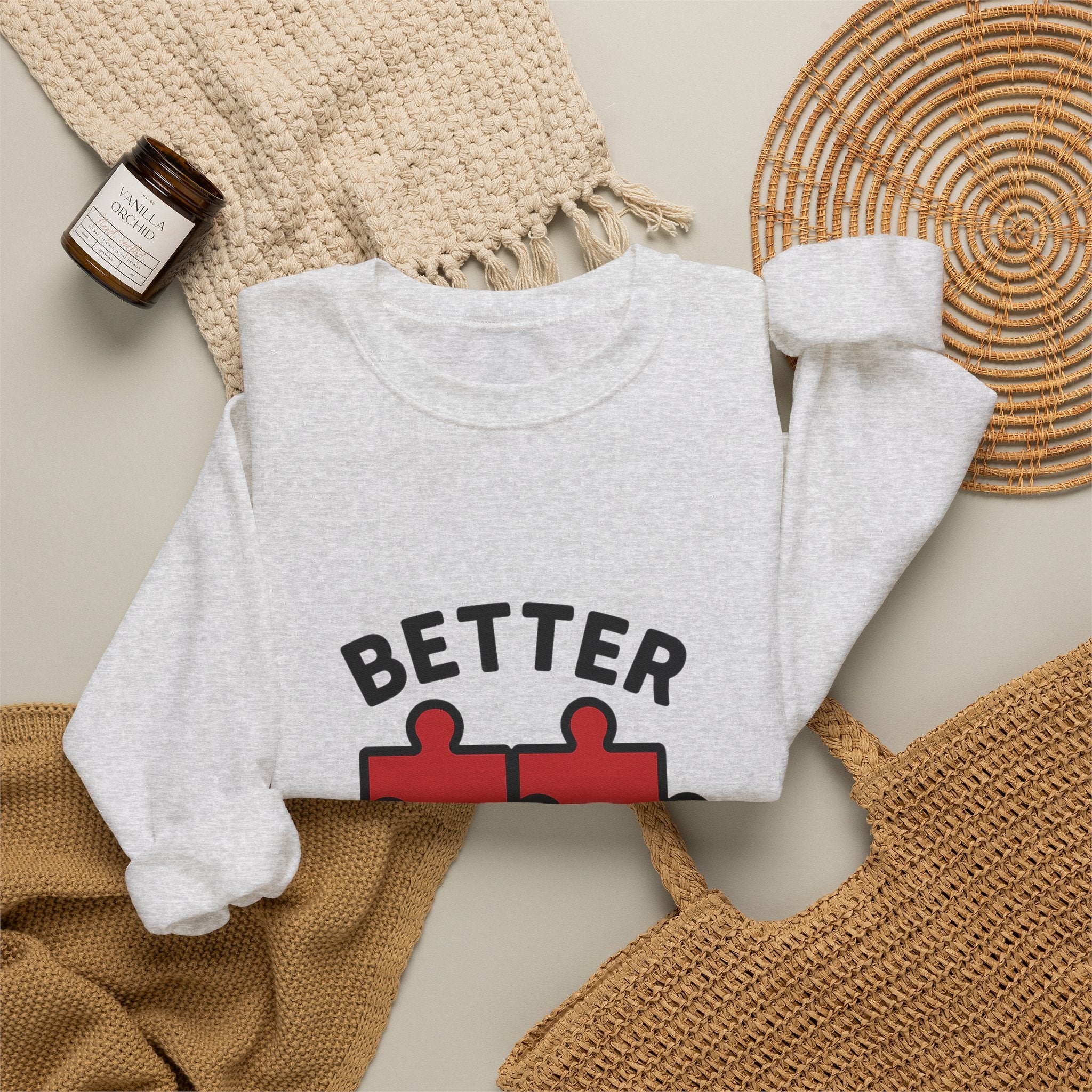 Couple Sweatshirt Better Together Puzzle Pieces Matching Sweatshirts Anniversary Gift for Couples Relationship Gift Valentine's Day