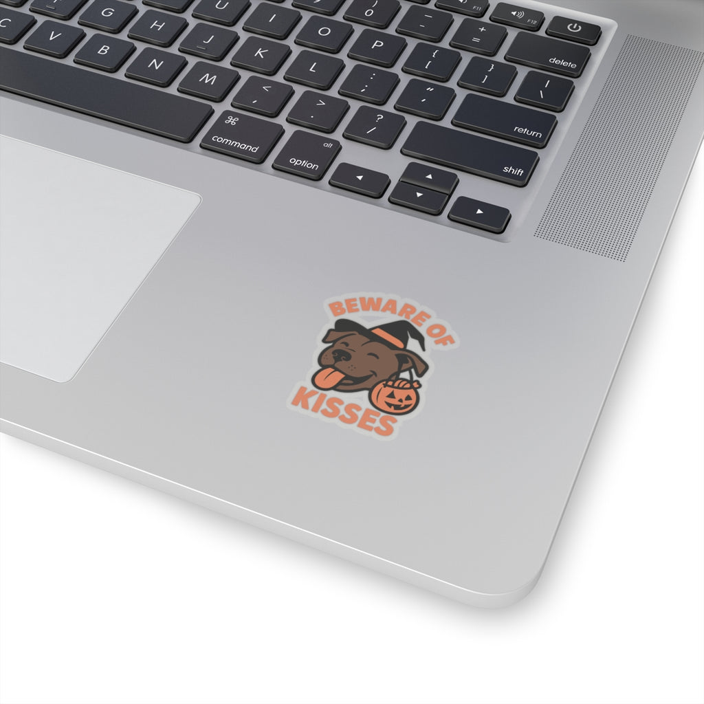 Beware of Kisses Pitbull Halloween Sticker Pack