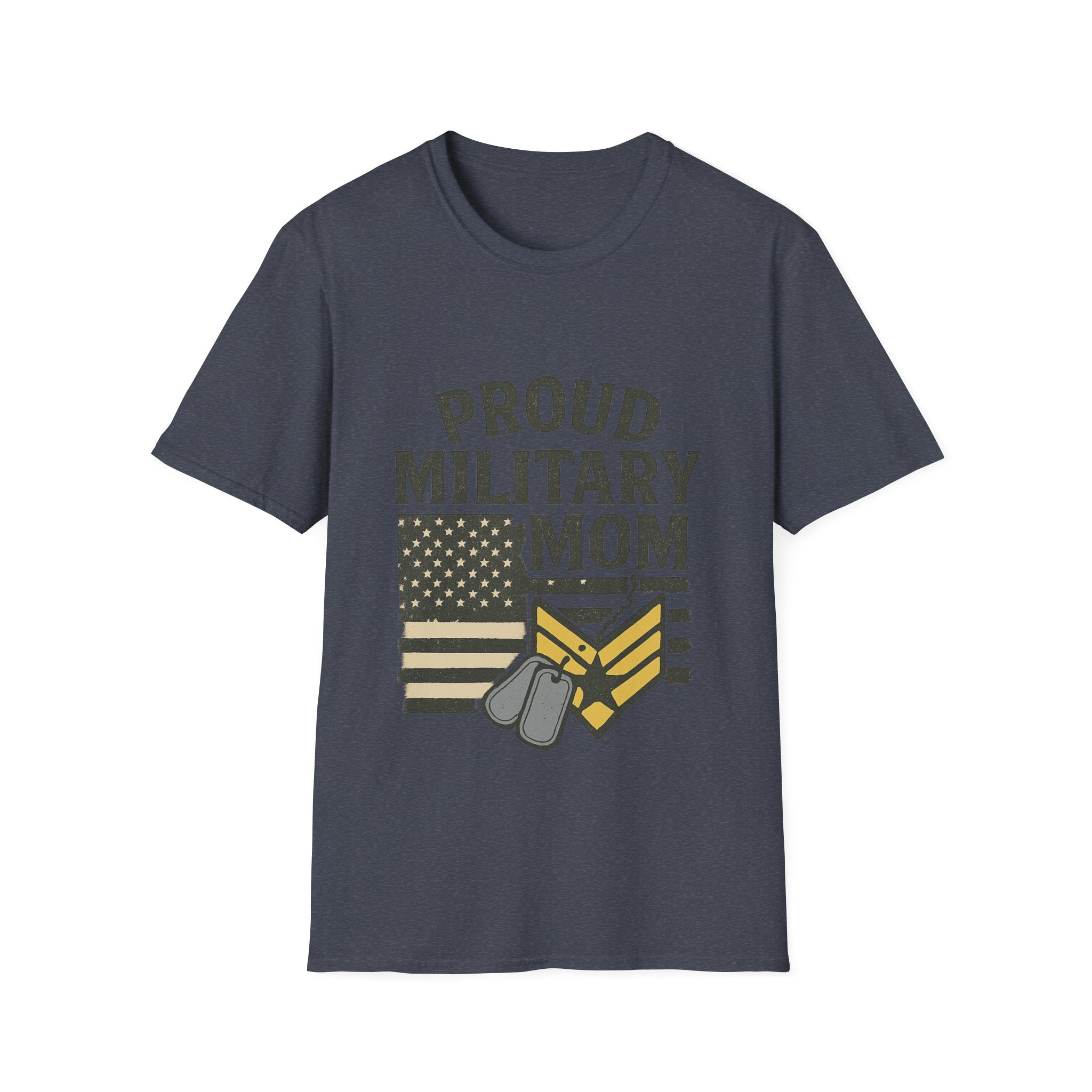 Proud Military Mom Shirt, My Heart Serves Too Tee, Army Mom Gift, Navy Mom, Marine Mom, Air Force Mom T-Shirt, Military Mother
