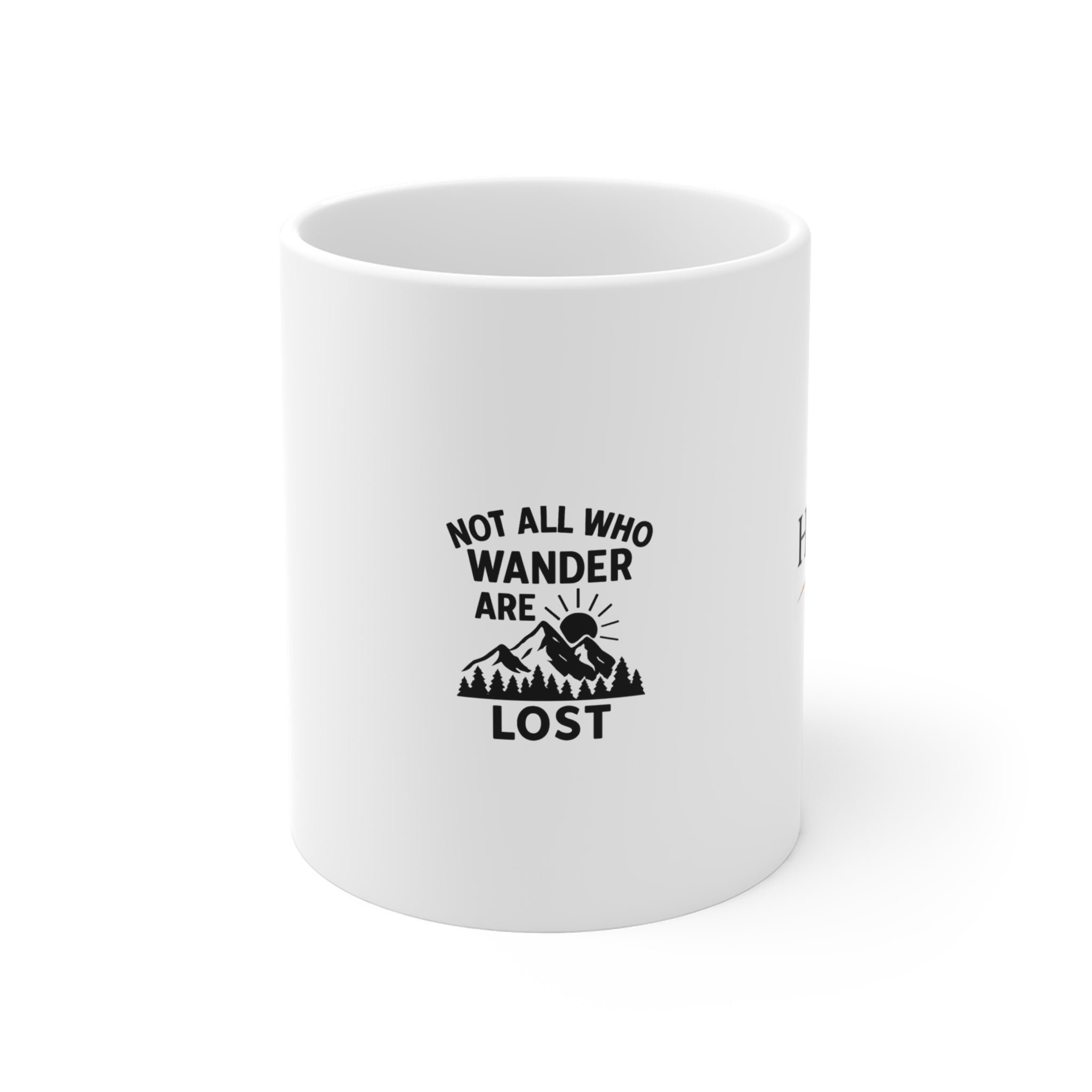 Not All Who Wander Are Lost Mug, Adventure Quote Coffee Mug, Mountain Travel Gift, Wanderlust Mug, Minimalist Typography Mug
