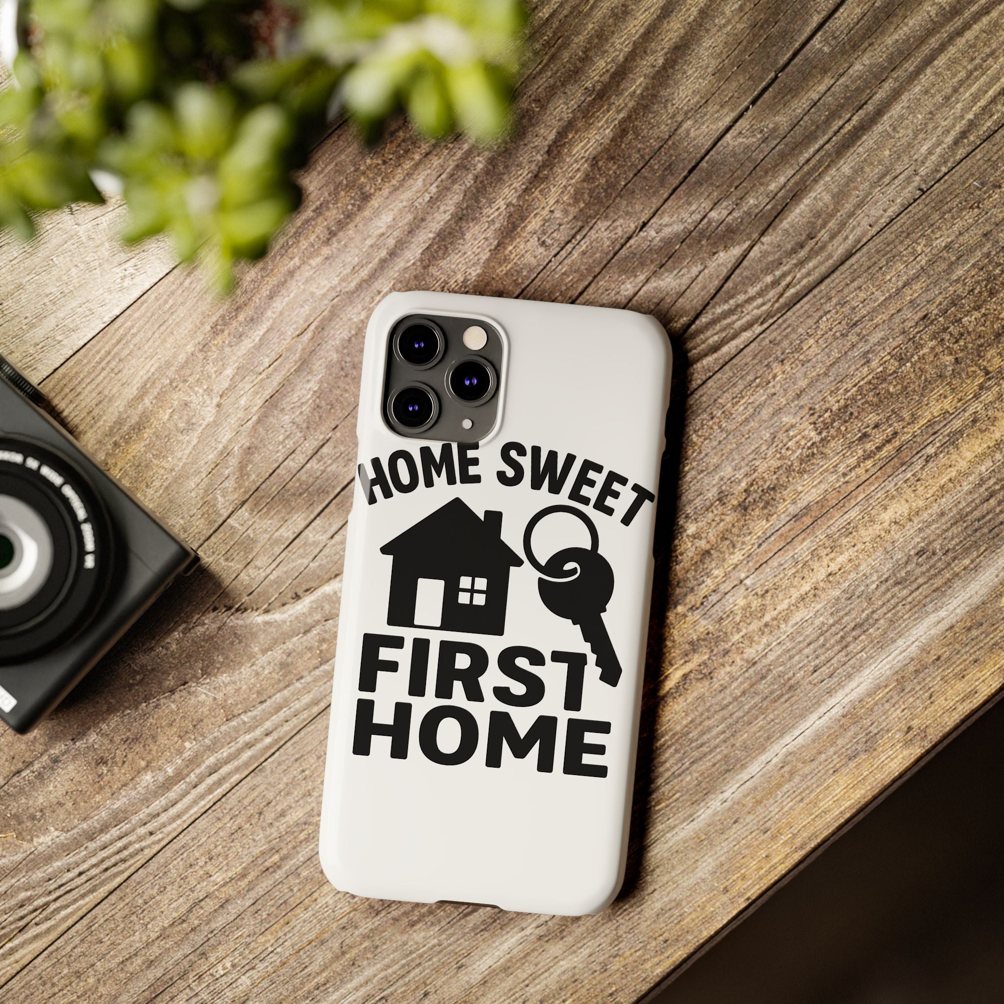 First Home Phone Case New Homeowner Gift Housewarming Present House Keys Milestone Typography Home Sweet First Home Decor