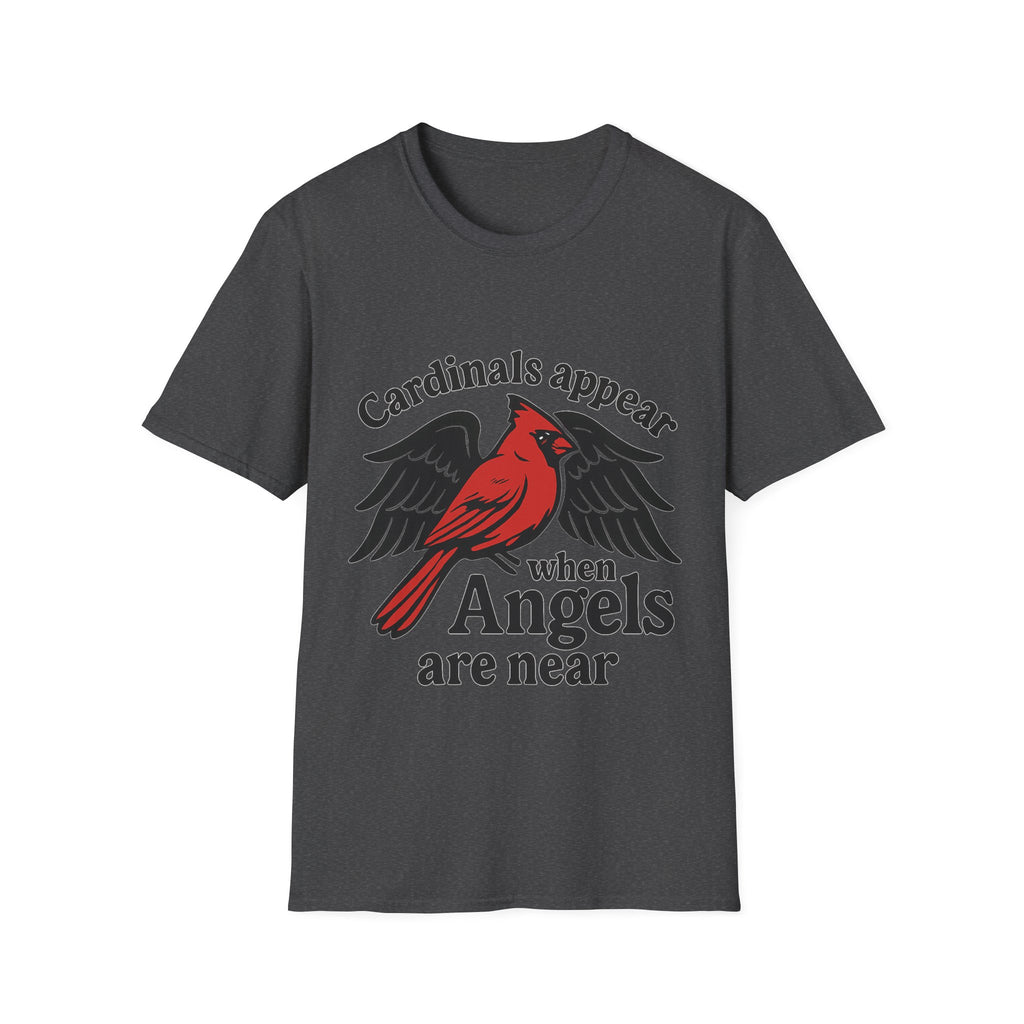 Cardinals Appear When Angels Are Near Shirt Memorial Tshirt Loss of Loved One Remembrance Gift Sympathy Bereavement Grief Comfort