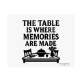 The Table Is Where Memories Are Made Kitchen Poster, Dining Room Wall Art, Family Meal Print, Mother's Day Gift for Mom