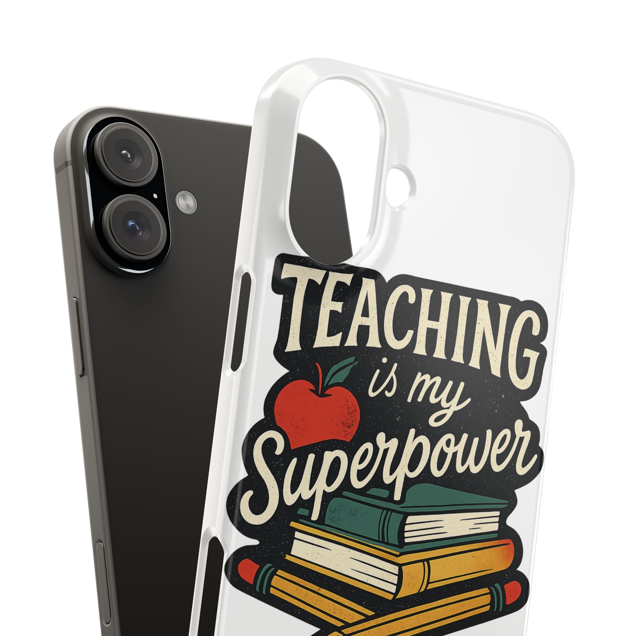 Teaching is My Superpower Phone Case Teacher Gift Appreciation Educator Hero Apple Books Chalk Classroom Decor