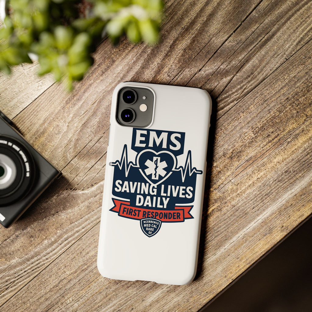 EMS Phone Case Paramedic Gift EMT Star of Life Heartbeat Saving Lives Daily First Responder Appreciation Medical Hero