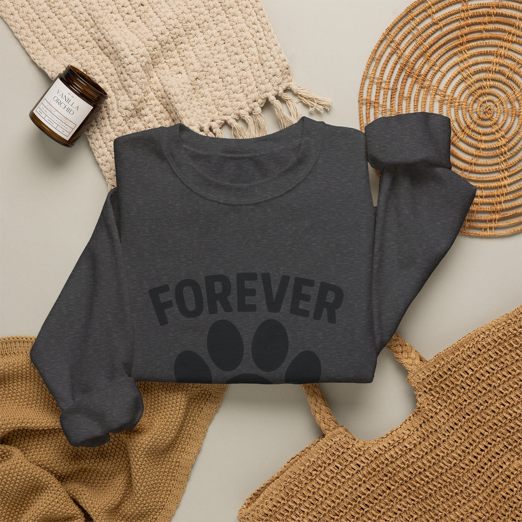 Pet Memorial Sweatshirt Forever in My Heart Paw Print Dog Cat Loss Remembrance Gift Sympathy Comfort Shirt Pet Loss Gift