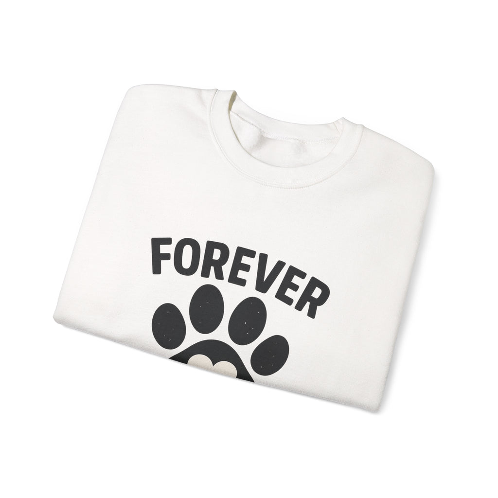 Pet Memorial Sweatshirt Forever in My Heart Paw Print Dog Cat Loss Remembrance Gift Sympathy Comfort Shirt Pet Loss Gift