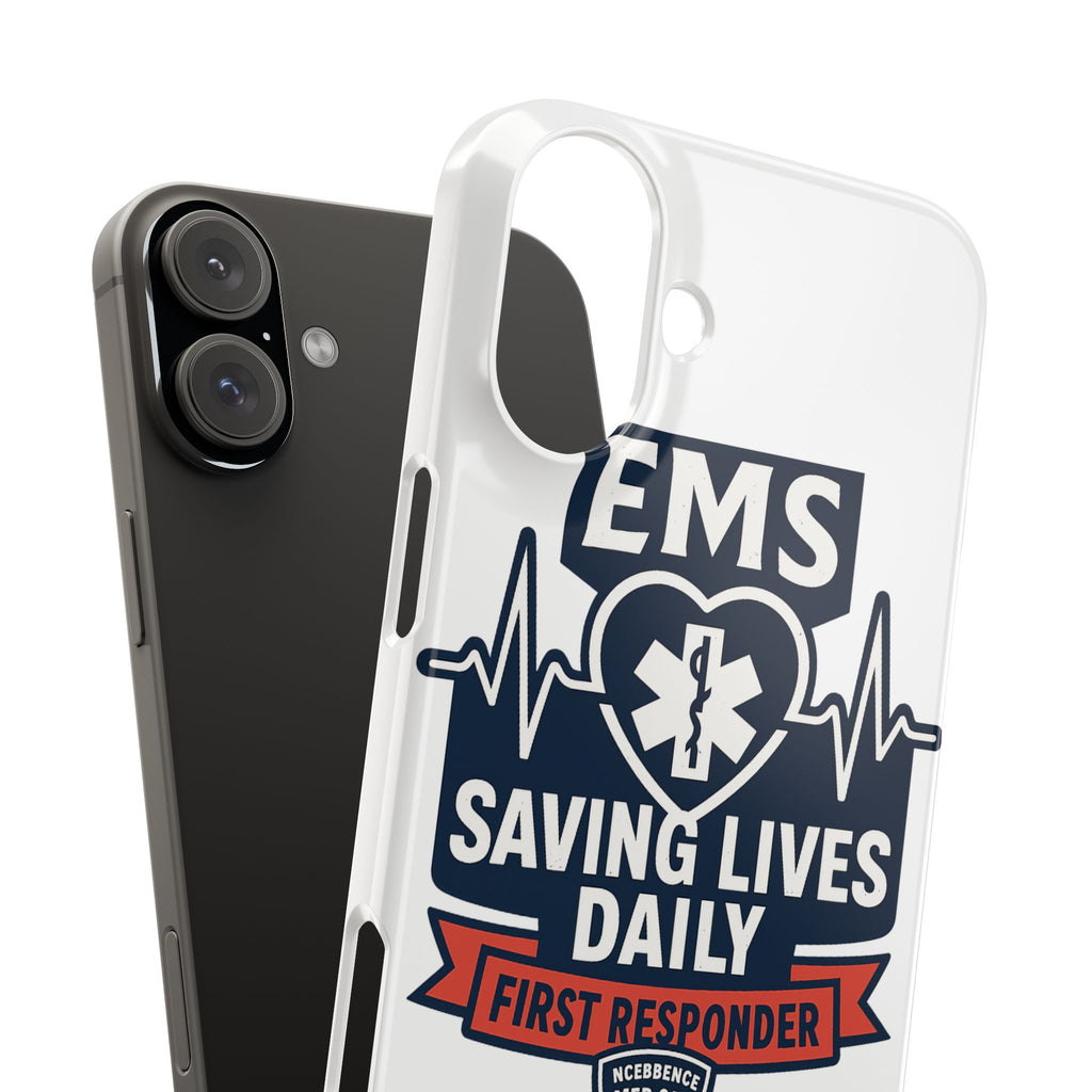 EMS Phone Case Paramedic Gift EMT Star of Life Heartbeat Saving Lives Daily First Responder Appreciation Medical Hero