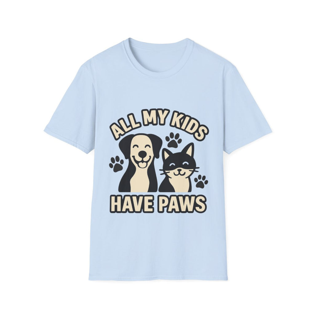 All My Kids Have Paws Shirt, Pet Mom T-Shirt, Dog Mom Cat Mom Gift, Fur Mama Tee, Pet Parent Shirt, Mothers Day Gift for Dog Lover
