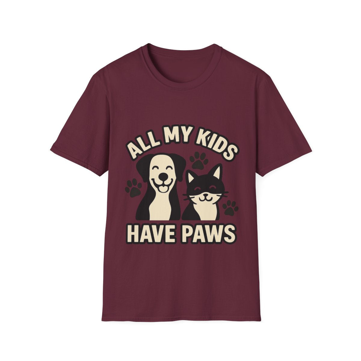 All My Kids Have Paws Shirt, Pet Mom T-Shirt, Dog Mom Cat Mom Gift, Fur Mama Tee, Pet Parent Shirt, Mothers Day Gift for Dog Lover