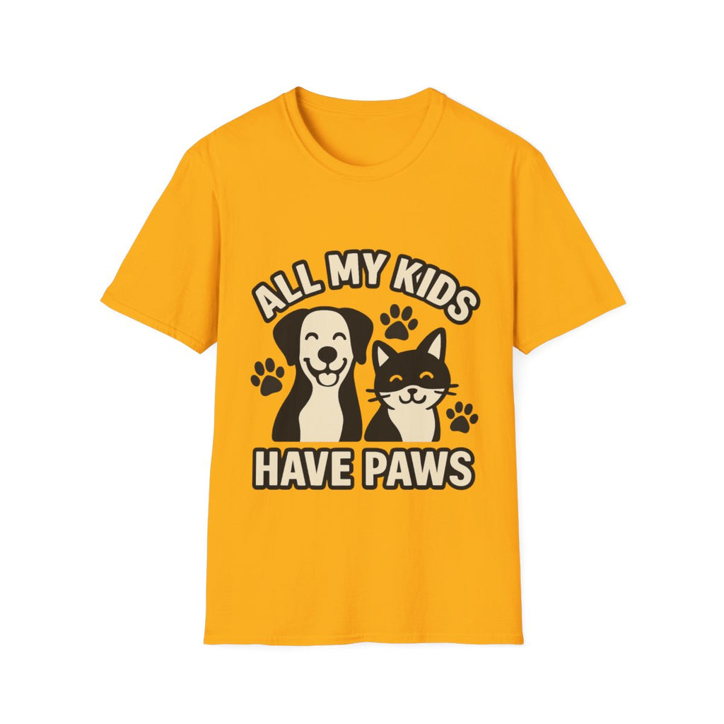 All My Kids Have Paws Shirt, Pet Mom T-Shirt, Dog Mom Cat Mom Gift, Fur Mama Tee, Pet Parent Shirt, Mothers Day Gift for Dog Lover