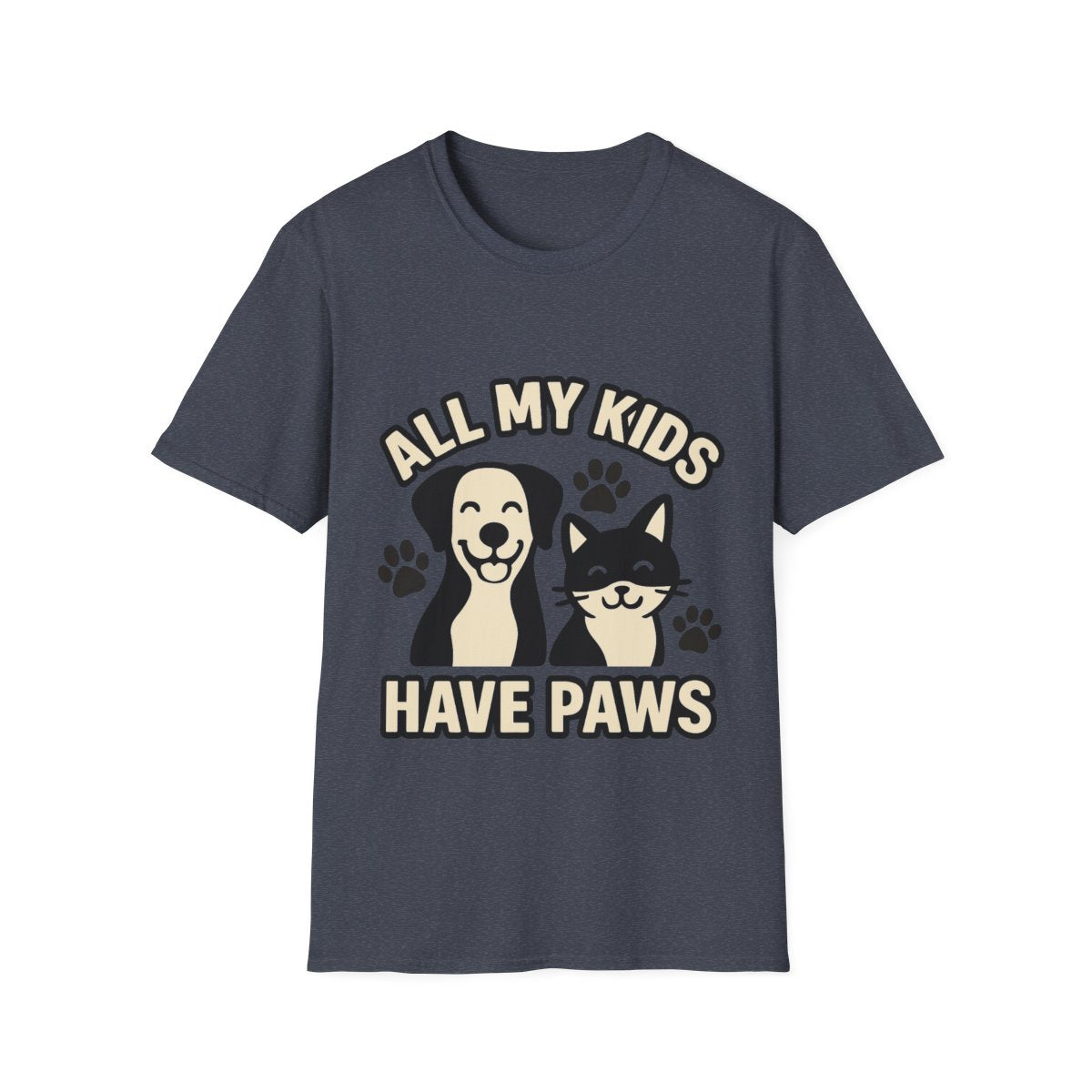 All My Kids Have Paws Shirt, Pet Mom T-Shirt, Dog Mom Cat Mom Gift, Fur Mama Tee, Pet Parent Shirt, Mothers Day Gift for Dog Lover
