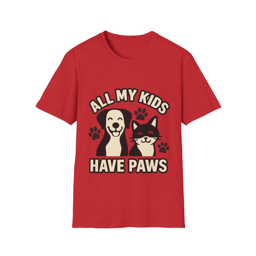 All My Kids Have Paws Shirt, Pet Mom T-Shirt, Dog Mom Cat Mom Gift, Fur Mama Tee, Pet Parent Shirt, Mothers Day Gift for Dog Lover