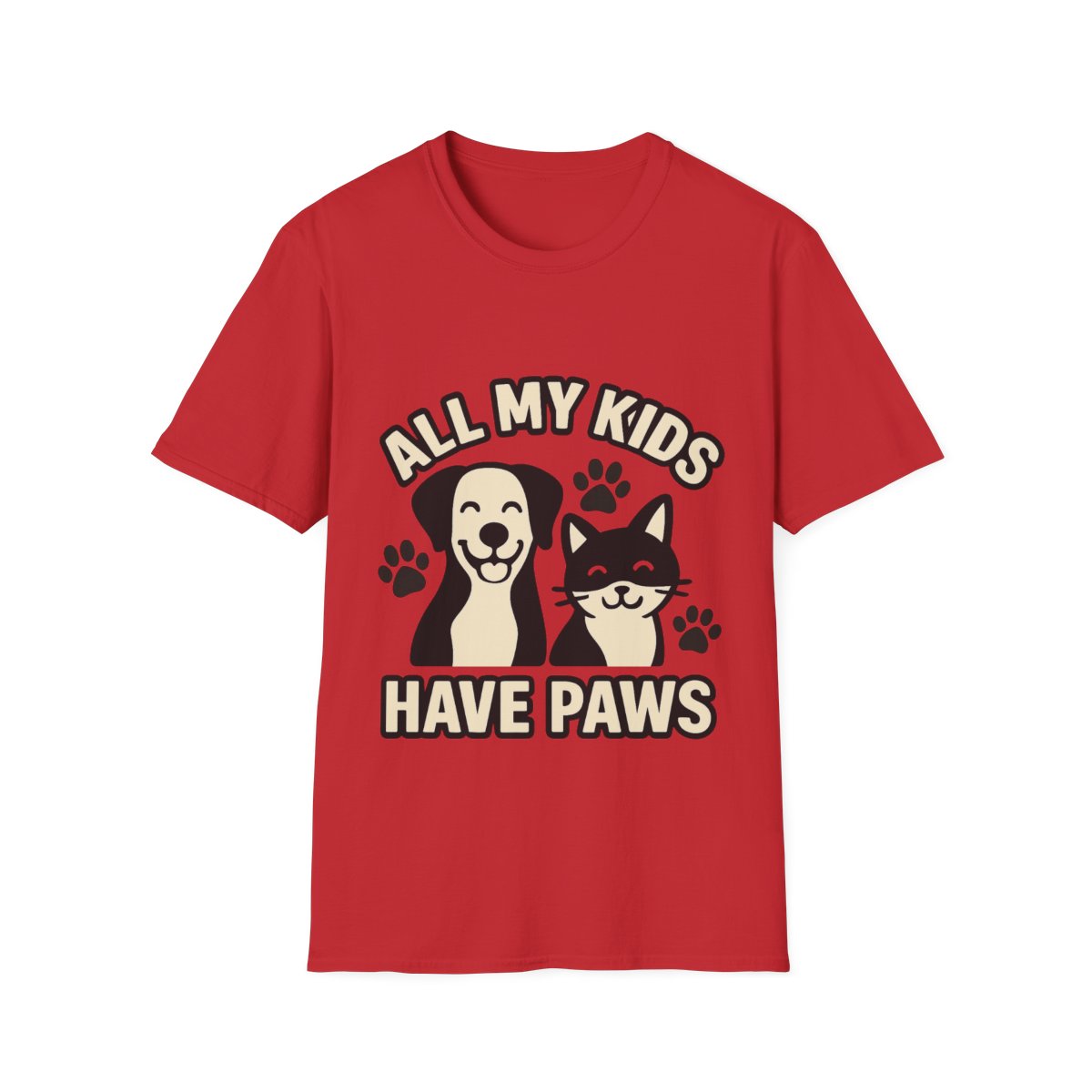 All My Kids Have Paws Shirt, Pet Mom T-Shirt, Dog Mom Cat Mom Gift, Fur Mama Tee, Pet Parent Shirt, Mothers Day Gift for Dog Lover