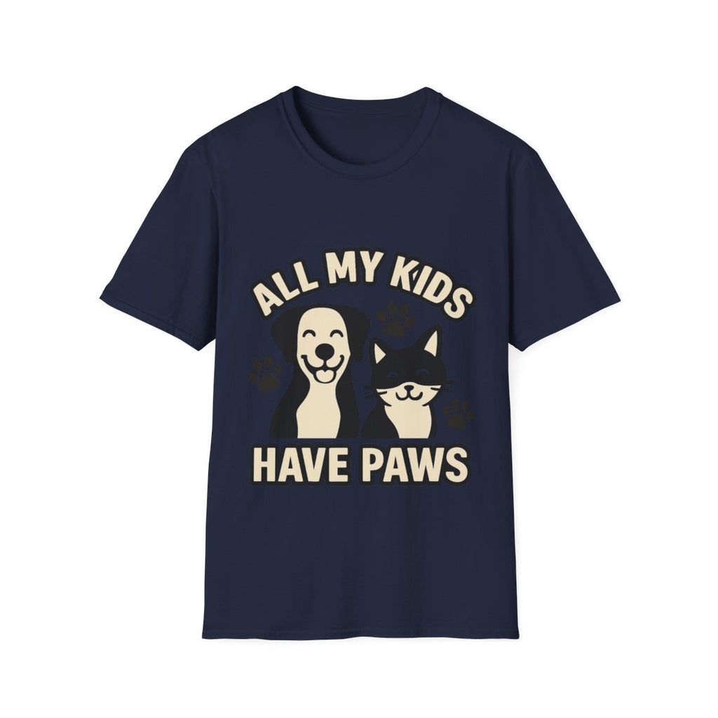 All My Kids Have Paws Shirt, Pet Mom T-Shirt, Dog Mom Cat Mom Gift, Fur Mama Tee, Pet Parent Shirt, Mothers Day Gift for Dog Lover