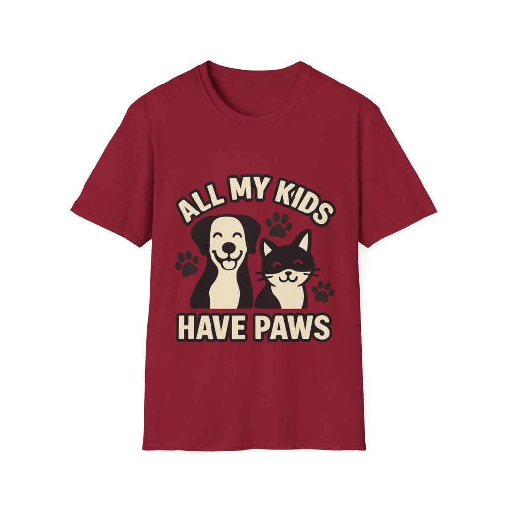 All My Kids Have Paws Shirt, Pet Mom T-Shirt, Dog Mom Cat Mom Gift, Fur Mama Tee, Pet Parent Shirt, Mothers Day Gift for Dog Lover