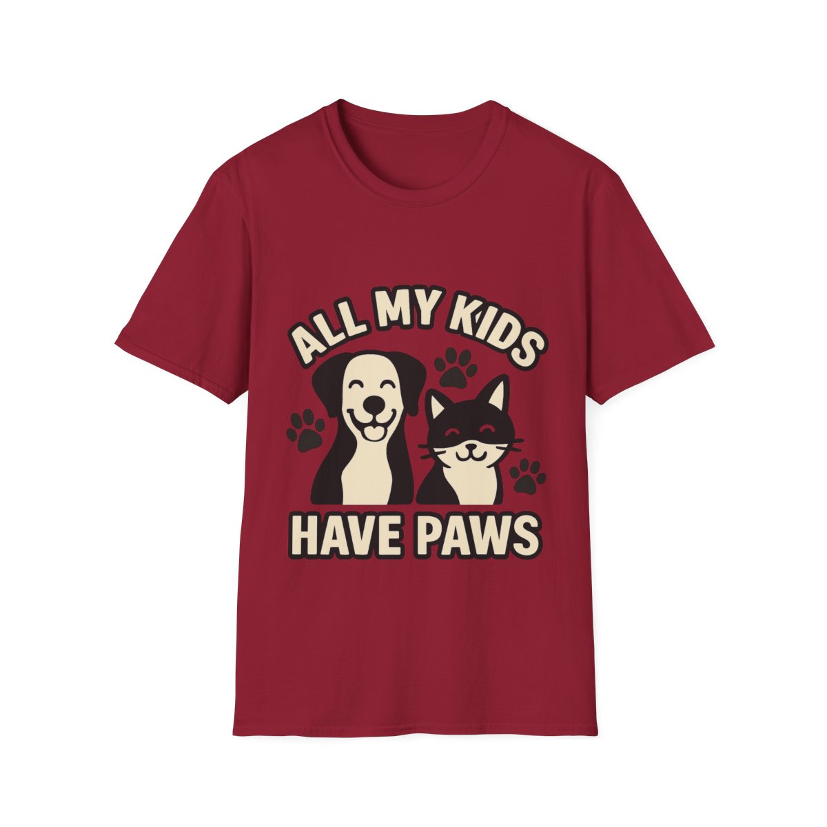 All My Kids Have Paws Shirt, Pet Mom T-Shirt, Dog Mom Cat Mom Gift, Fur Mama Tee, Pet Parent Shirt, Mothers Day Gift for Dog Lover