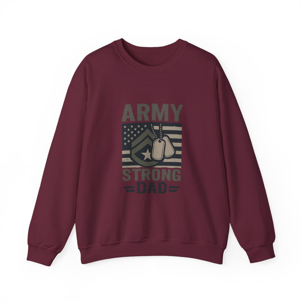 Army Strong Dad Sweatshirt, Military Father's Day Gift, Active Duty Dad Shirt, Army Dad Appreciation, Patriotic Military Family