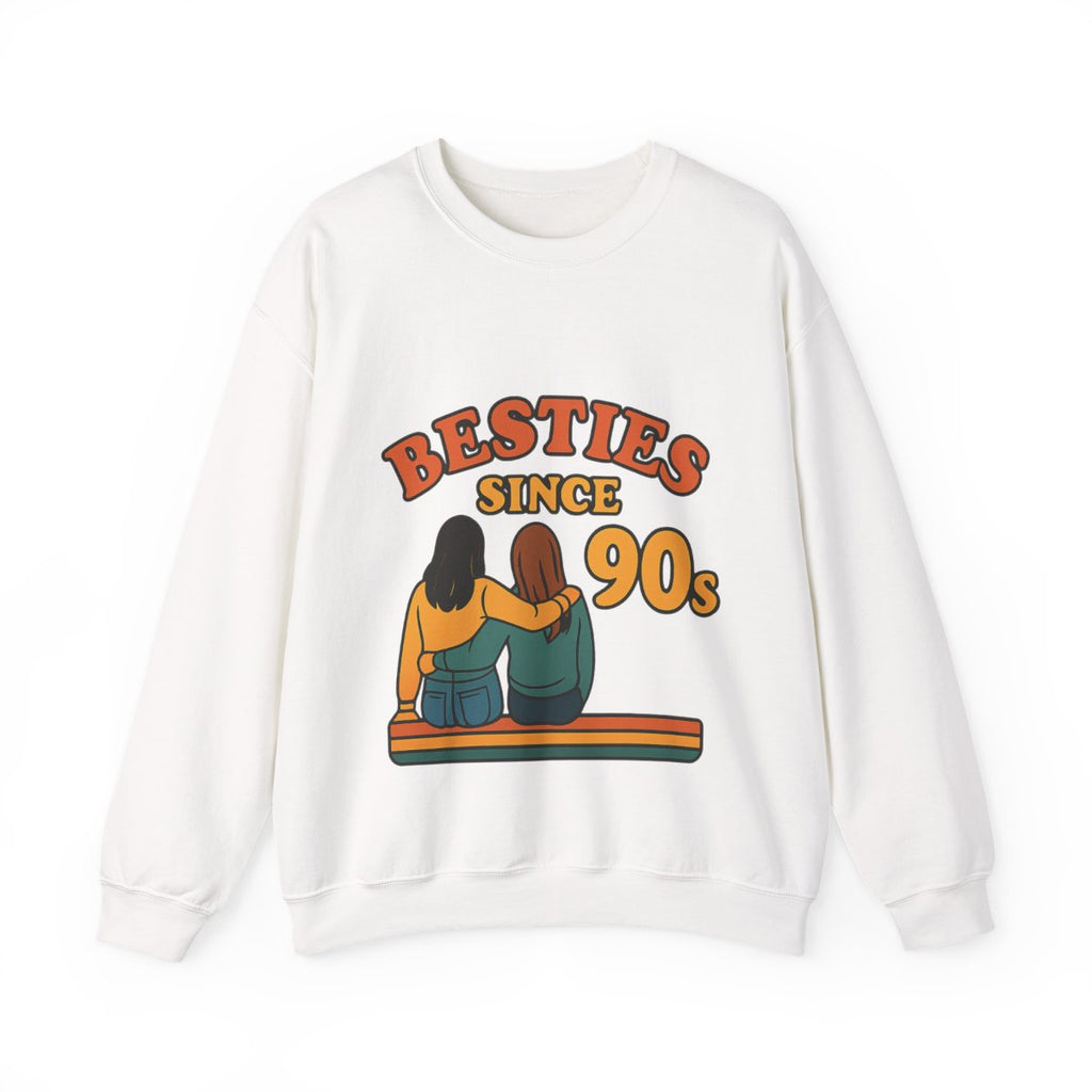 Besties Since Retro Years Sweatshirt 90s Nostalgia Best Friend Gift Friendship Anniversary Vintage Aesthetic Crewneck