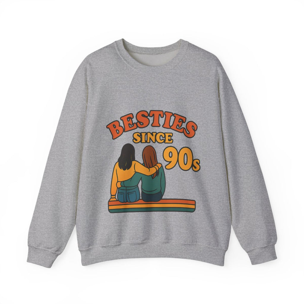 Besties Since Retro Years Sweatshirt 90s Nostalgia Best Friend Gift Friendship Anniversary Vintage Aesthetic Crewneck