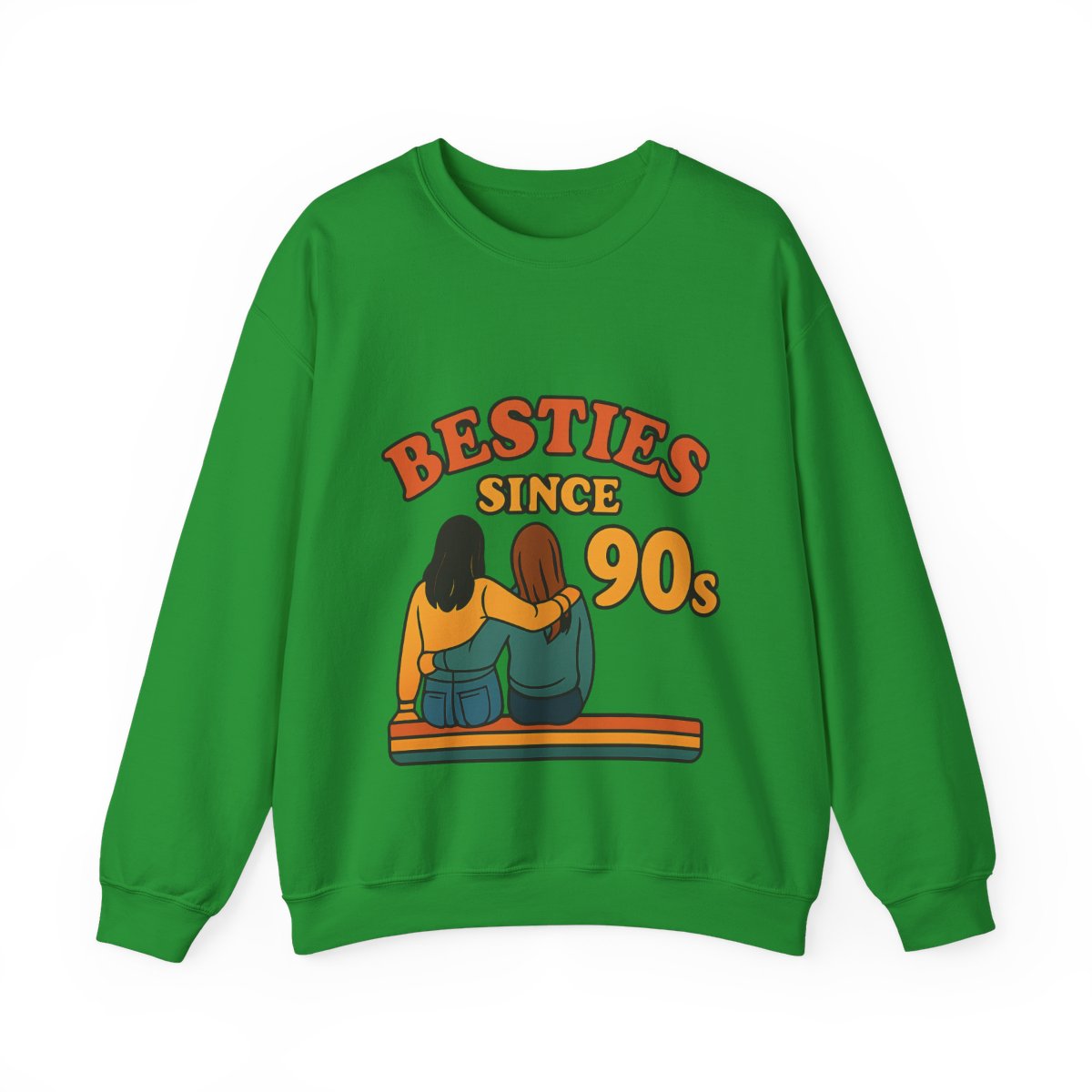 Besties Since Retro Years Sweatshirt 90s Nostalgia Best Friend Gift Friendship Anniversary Vintage Aesthetic Crewneck