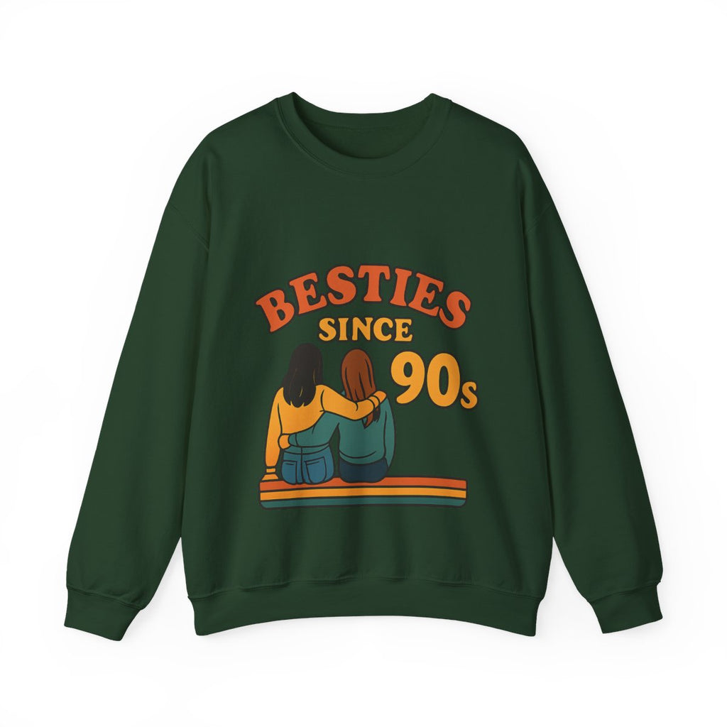 Besties Since Retro Years Sweatshirt 90s Nostalgia Best Friend Gift Friendship Anniversary Vintage Aesthetic Crewneck