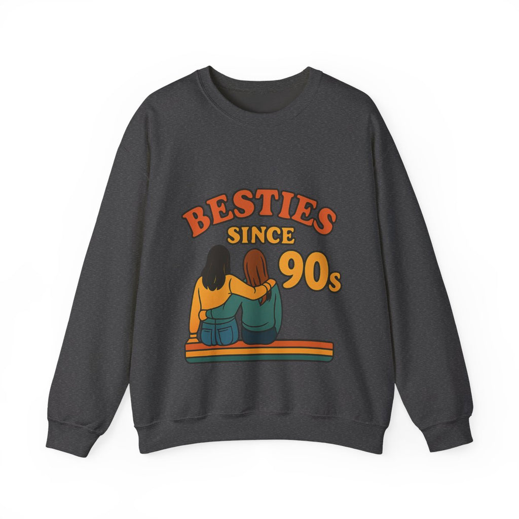 Besties Since Retro Years Sweatshirt 90s Nostalgia Best Friend Gift Friendship Anniversary Vintage Aesthetic Crewneck