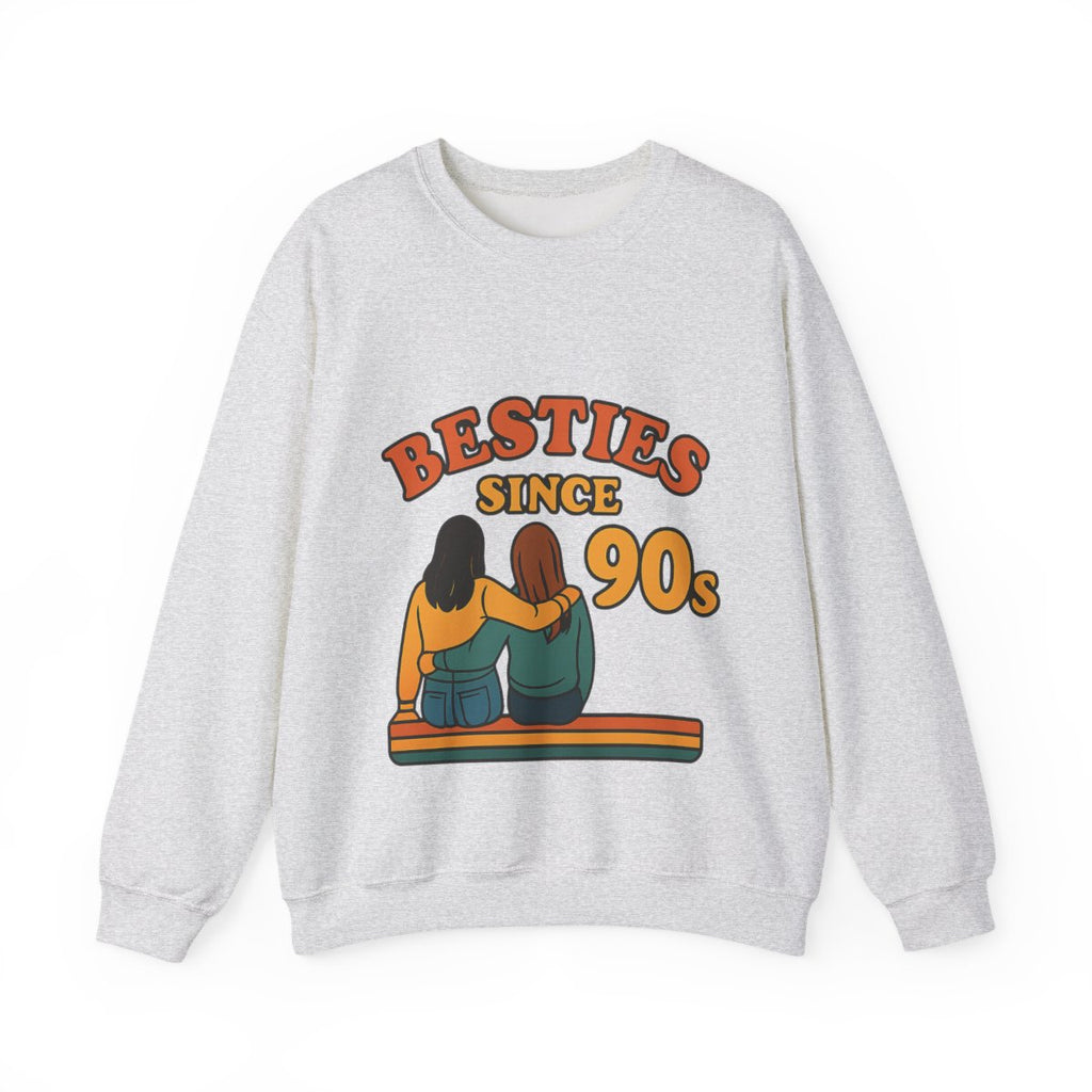 Besties Since Retro Years Sweatshirt 90s Nostalgia Best Friend Gift Friendship Anniversary Vintage Aesthetic Crewneck