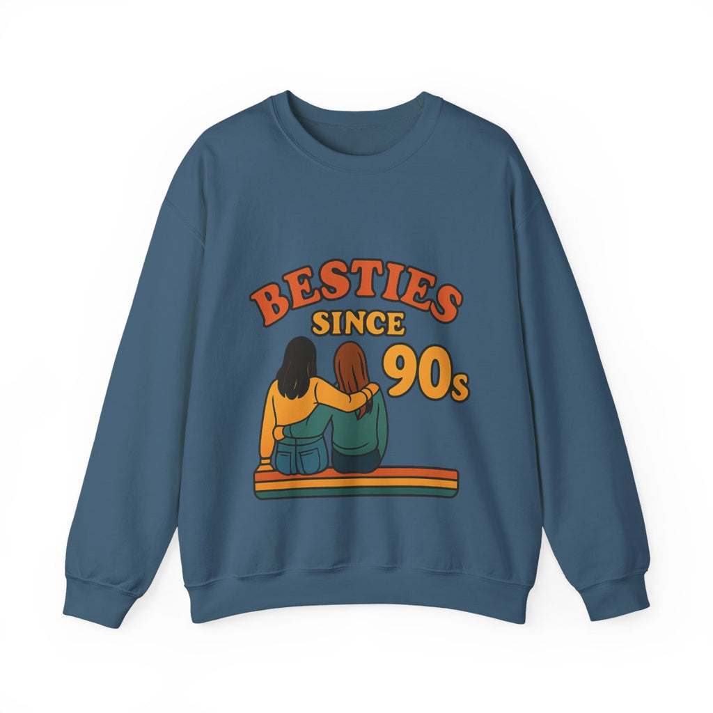 Besties Since Retro Years Sweatshirt 90s Nostalgia Best Friend Gift Friendship Anniversary Vintage Aesthetic Crewneck