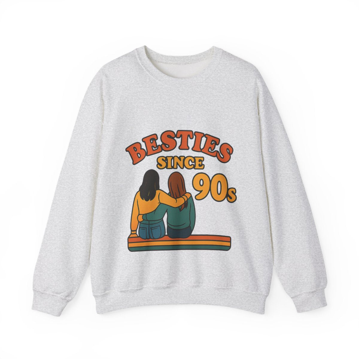 Besties Since Retro Years Sweatshirt 90s Nostalgia Best Friend Gift Friendship Anniversary Vintage Aesthetic Crewneck