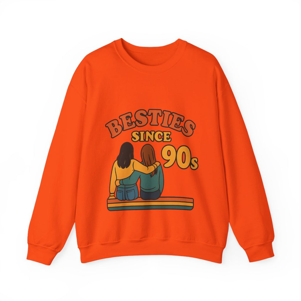 Besties Since Retro Years Sweatshirt 90s Nostalgia Best Friend Gift Friendship Anniversary Vintage Aesthetic Crewneck