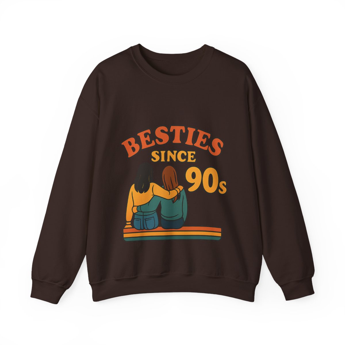 Besties Since Retro Years Sweatshirt 90s Nostalgia Best Friend Gift Friendship Anniversary Vintage Aesthetic Crewneck