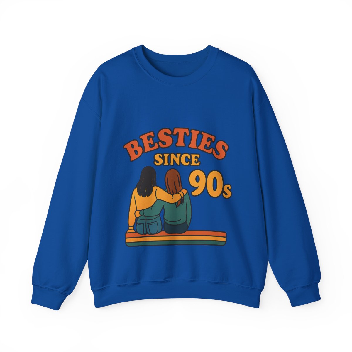 Besties Since Retro Years Sweatshirt 90s Nostalgia Best Friend Gift Friendship Anniversary Vintage Aesthetic Crewneck