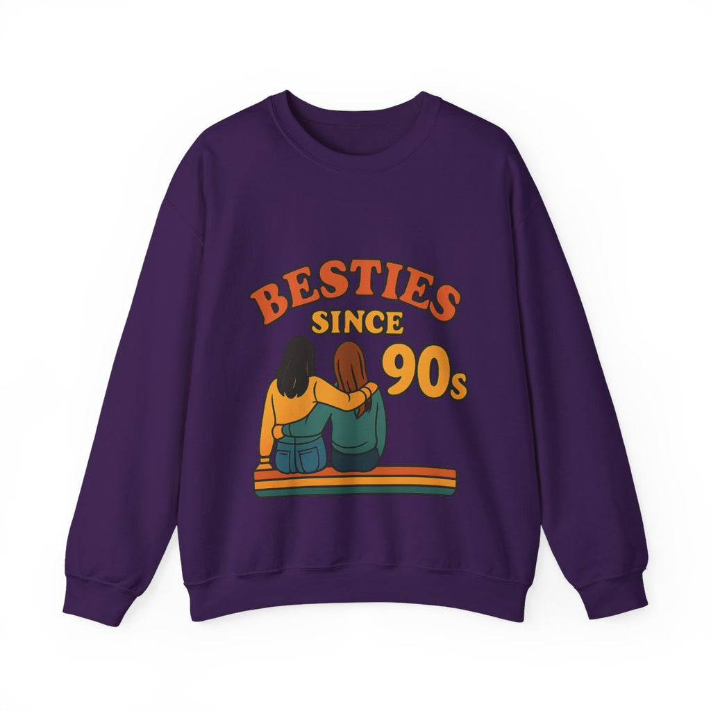 Besties Since Retro Years Sweatshirt 90s Nostalgia Best Friend Gift Friendship Anniversary Vintage Aesthetic Crewneck