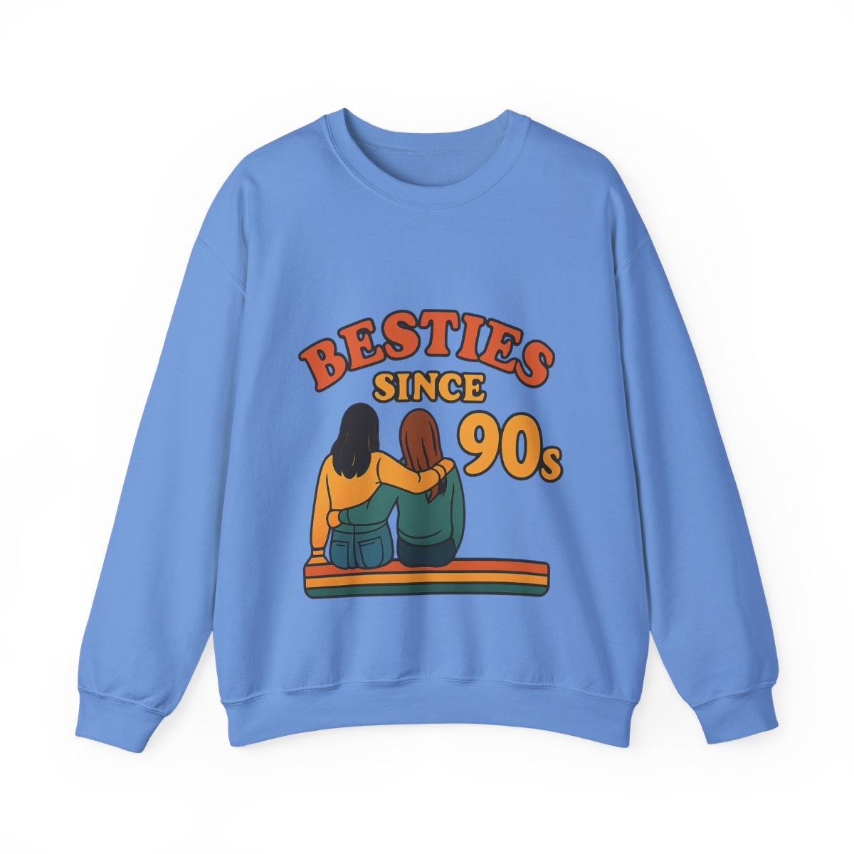 Besties Since Retro Years Sweatshirt 90s Nostalgia Best Friend Gift Friendship Anniversary Vintage Aesthetic Crewneck