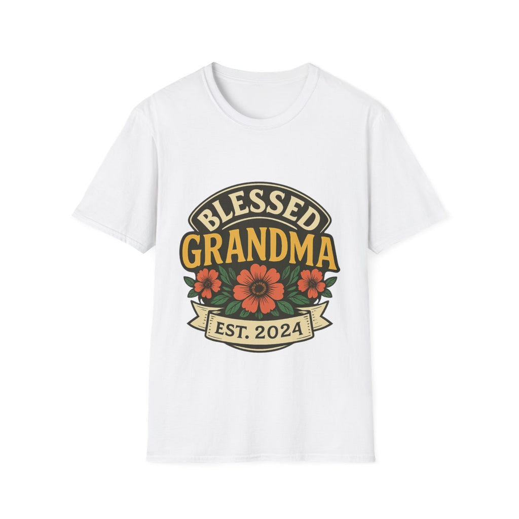Blessed Grandma Shirt, Grandmother Gift, Est Established Year Vintage Floral Tee, Mothers Day Gift for Nana, Proud Grandma T-Shirt