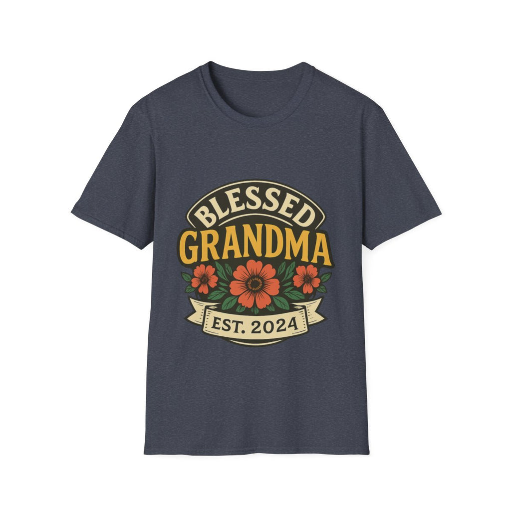 Blessed Grandma Shirt, Grandmother Gift, Est Established Year Vintage Floral Tee, Mothers Day Gift for Nana, Proud Grandma T-Shirt